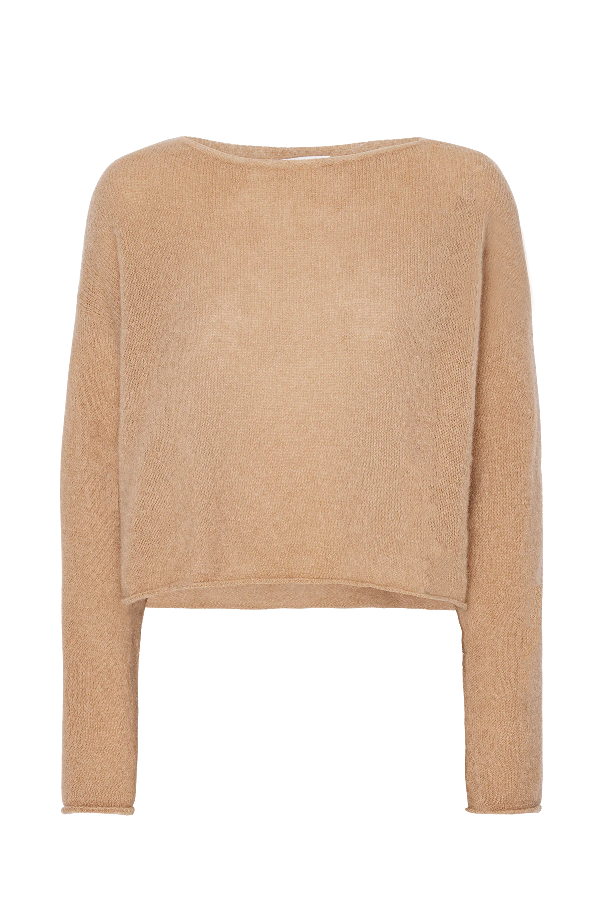 Molly Cropped Pullover Medium Brown