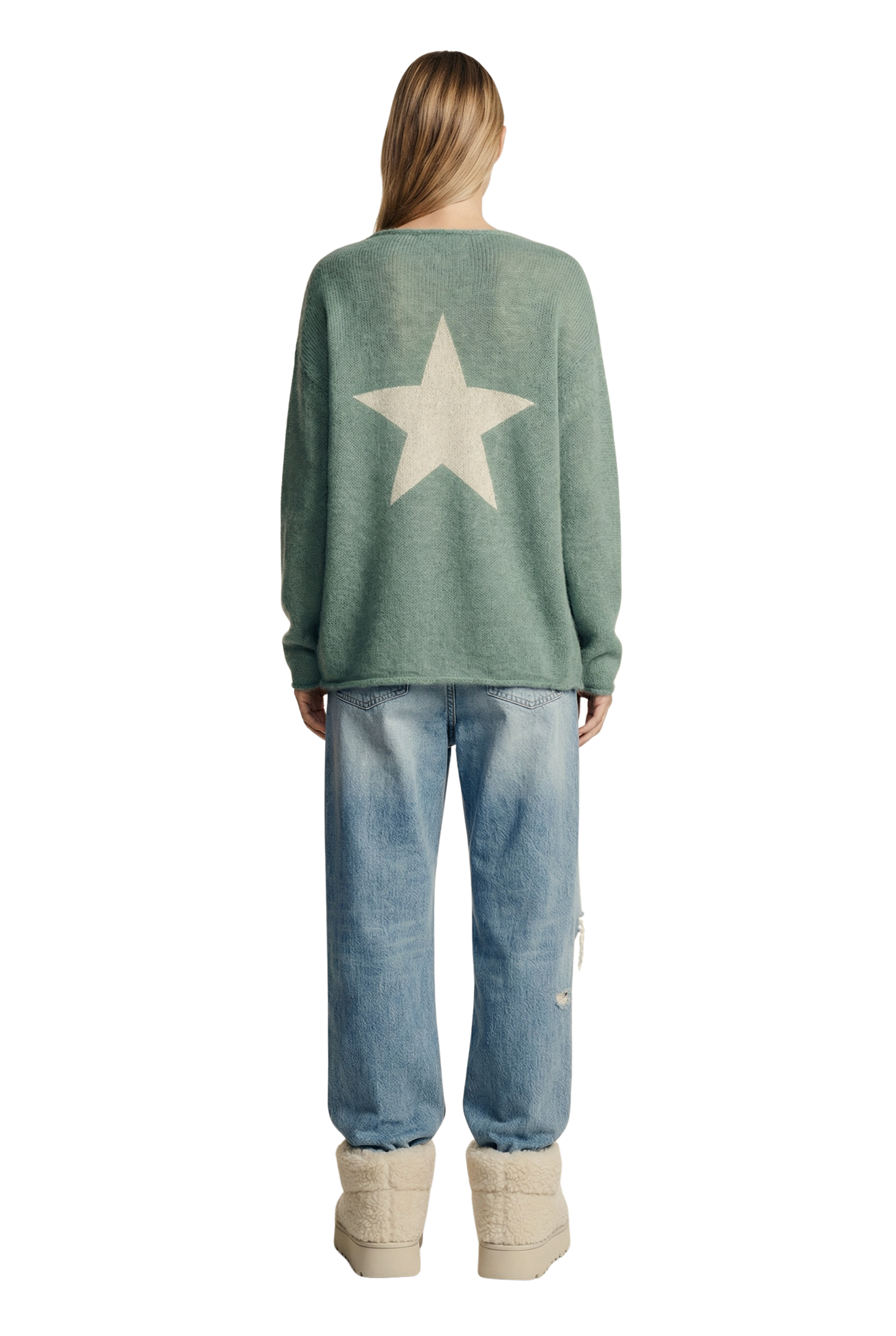 Molly LS Star Dusty Green