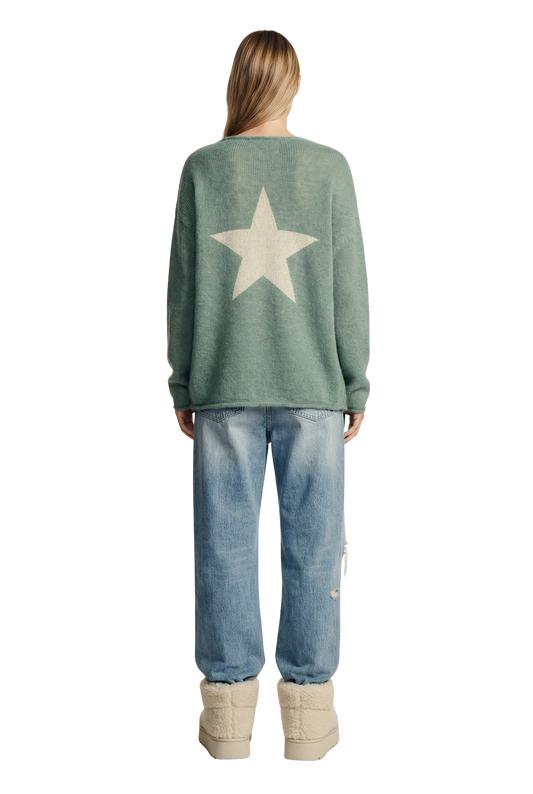 Molly LS Star Dusty Green