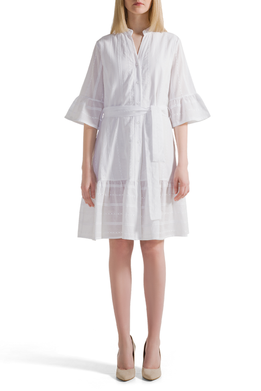 Mona Cotton White Dress