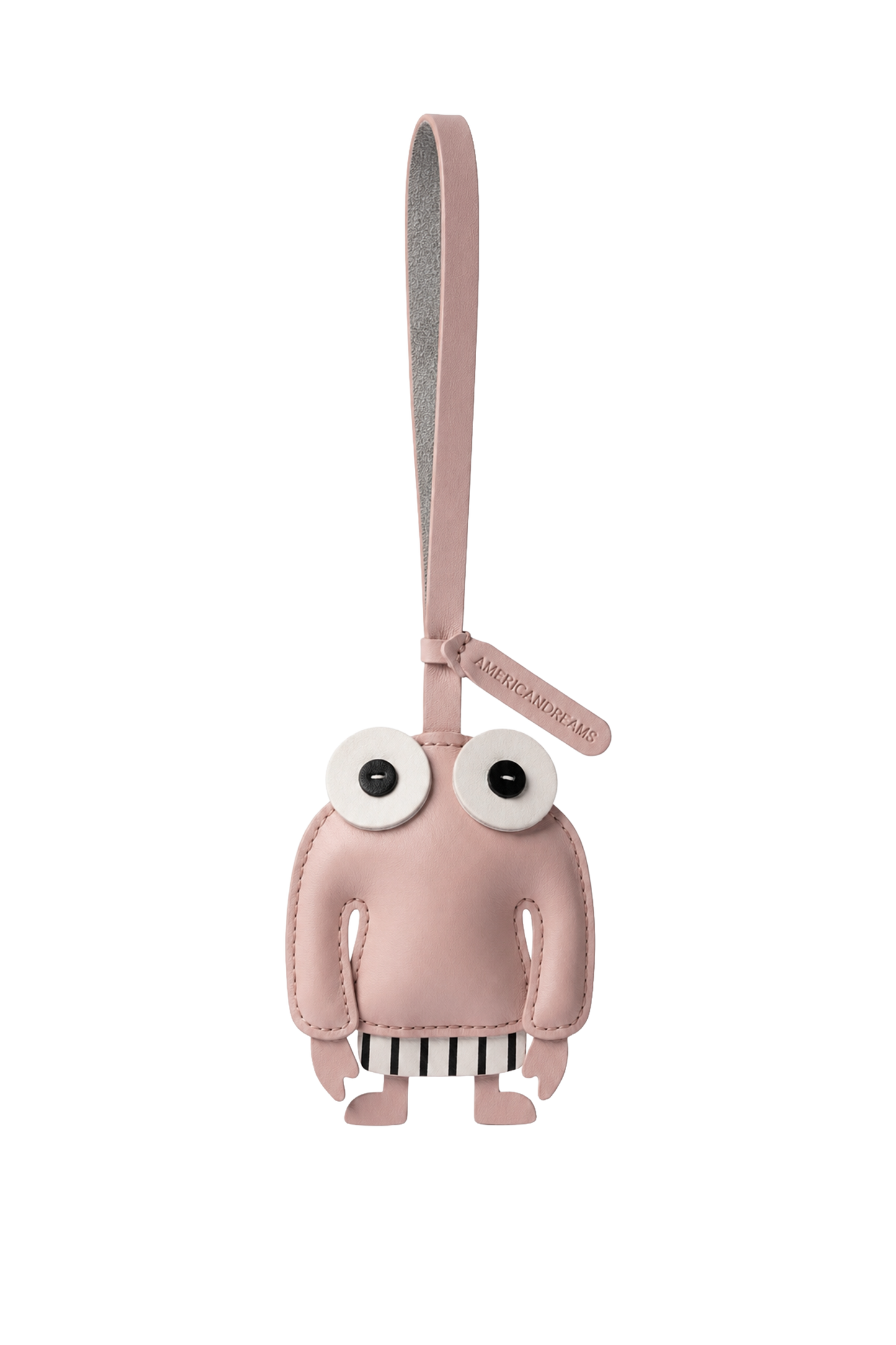 Mr Pullover Leather Bag Charm Light Pink