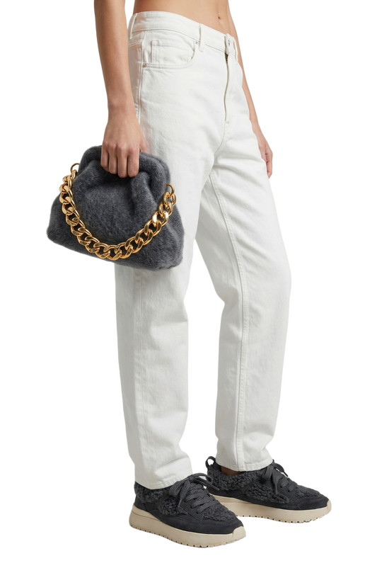 Paloma Cloud Mohair Clutch Graphite