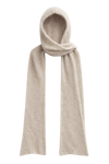 Penn Hooded Alpaca Scarf Beige