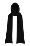 Penn Hooded Alpaca Scarf Black