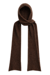 Penn Hooded Alpaca Scarf Cocoa