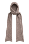 Penn Hooded Alpaca Scarf Light Taupe