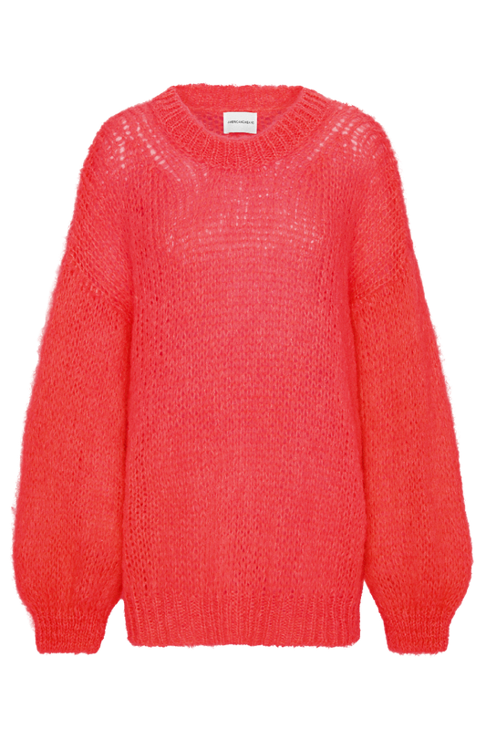 Pepper Round Neck Pullover Lipstick Red