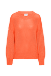Pepper Round Neck Cotton Pullover Burnt Orange