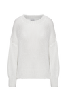Pepper Round Neck Cotton Pullover White