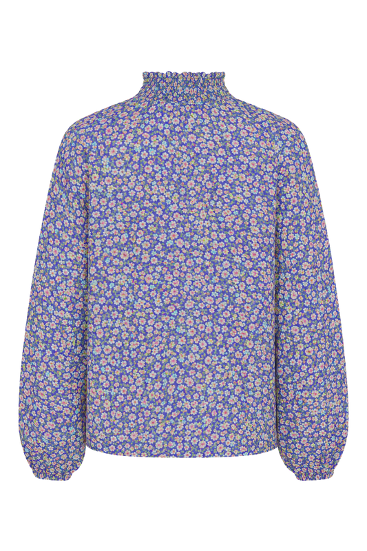 Perla Cotton Shirt Lilac Multi Small Flower