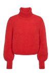 Piro Rollneck Long Sleeves Lipstick Red