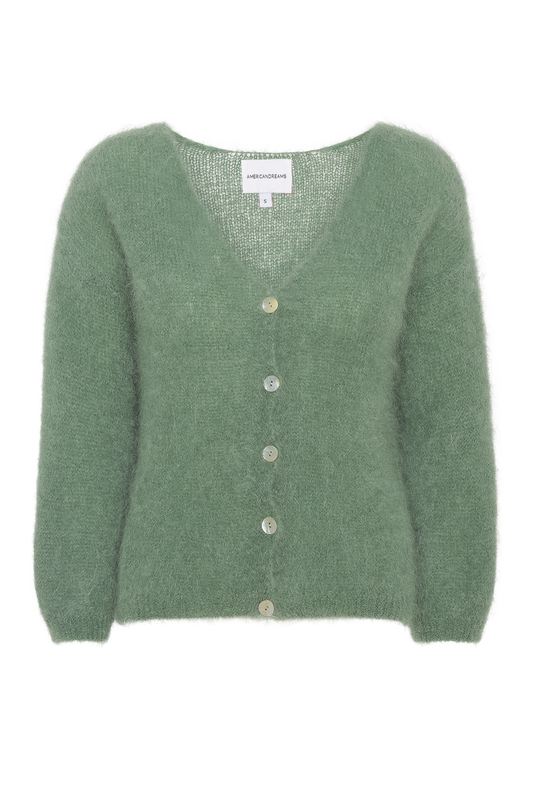 Cornelia LS Cardigan Dusty Green