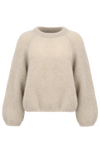 Rosie Mohair Knit Pullover Beige