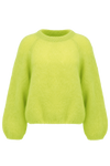Rosie Mohair Knit Pullover Neon Yellow