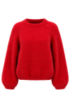 Rosie Mohair Knit Pullover Lipstick Red