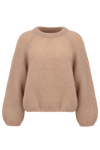 Rosie Mohair Knit Pullover Medium Brown