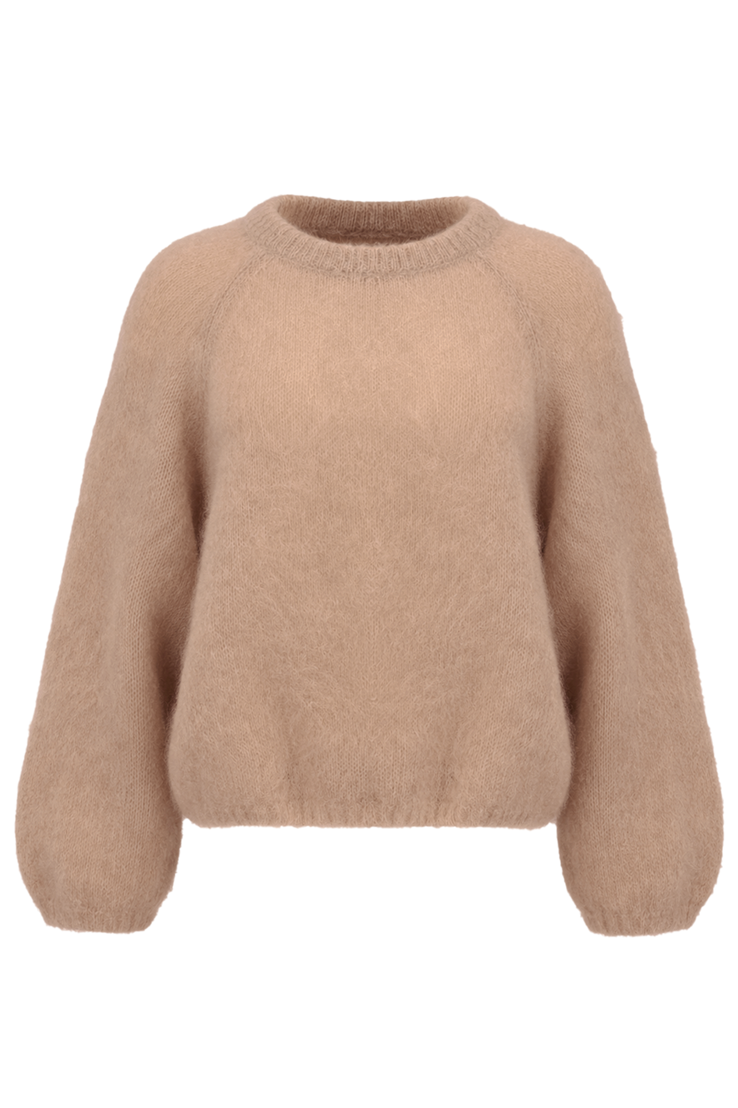Rosie Mohair Knit Pullover Medium Brown