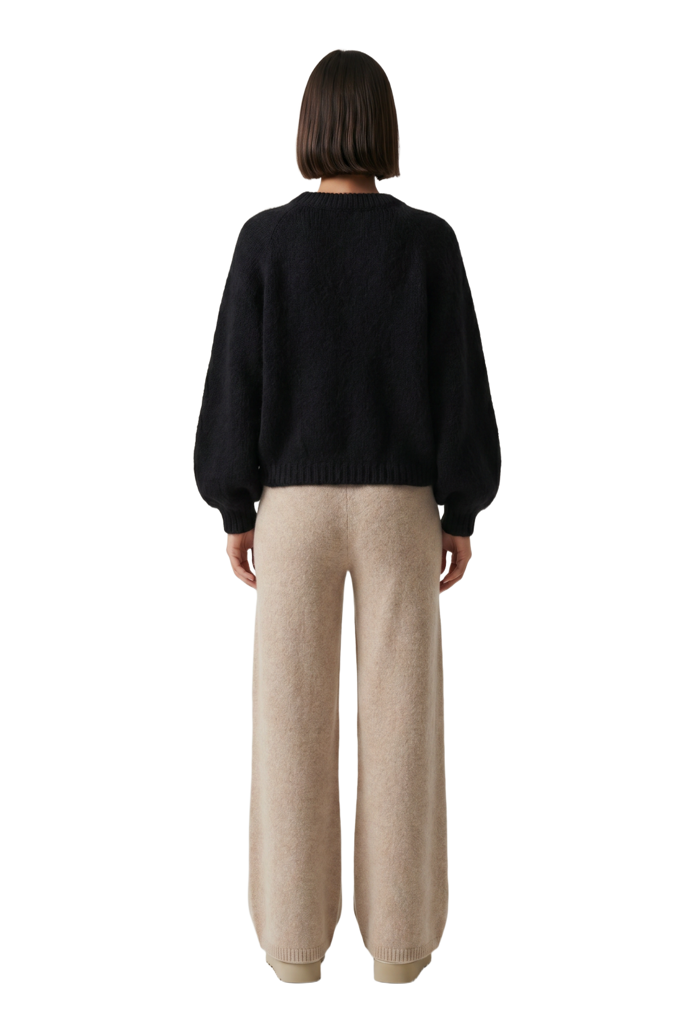 Rosie Mohair Knit Pullover Black