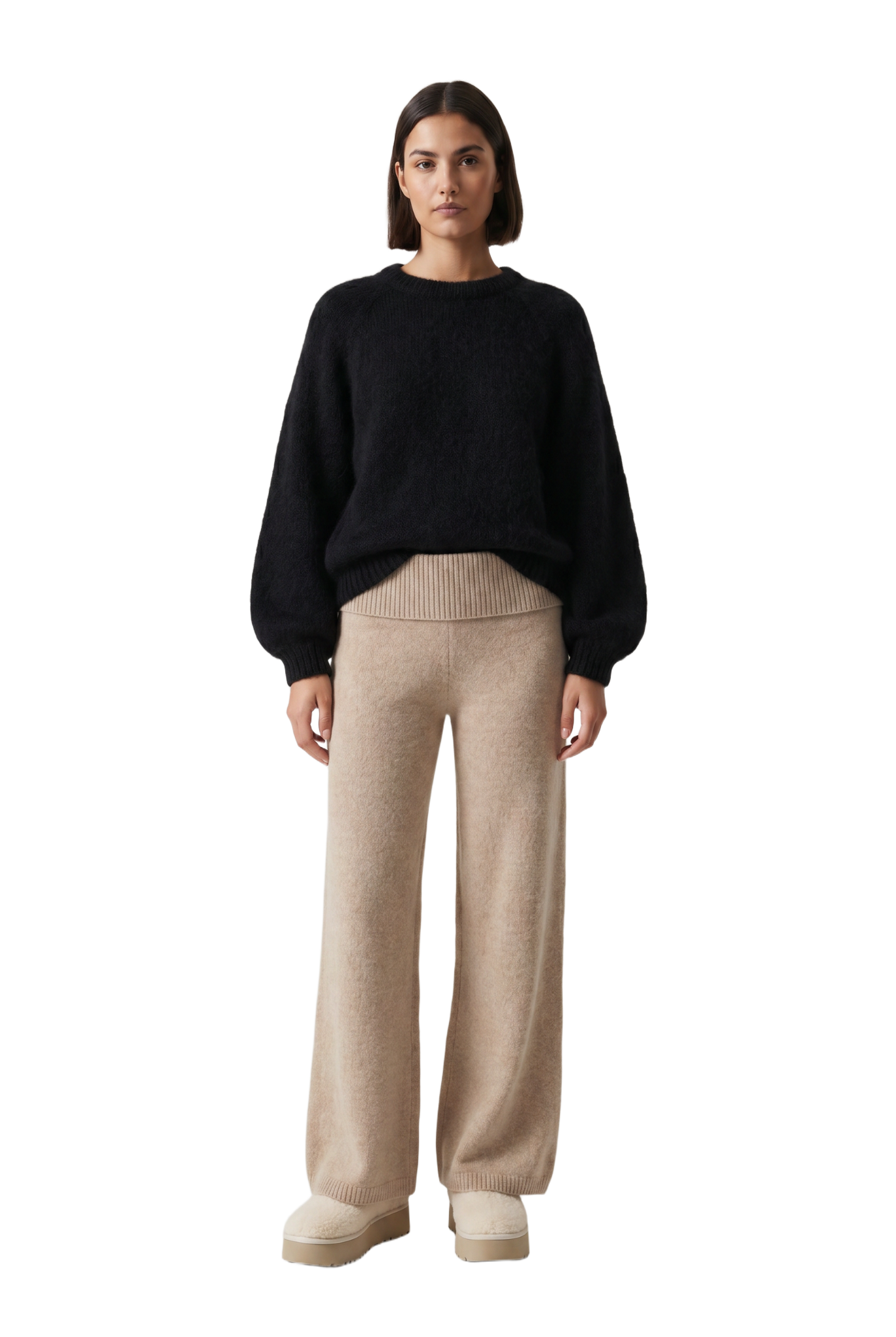 Rosie Mohair Knit Pullover Black