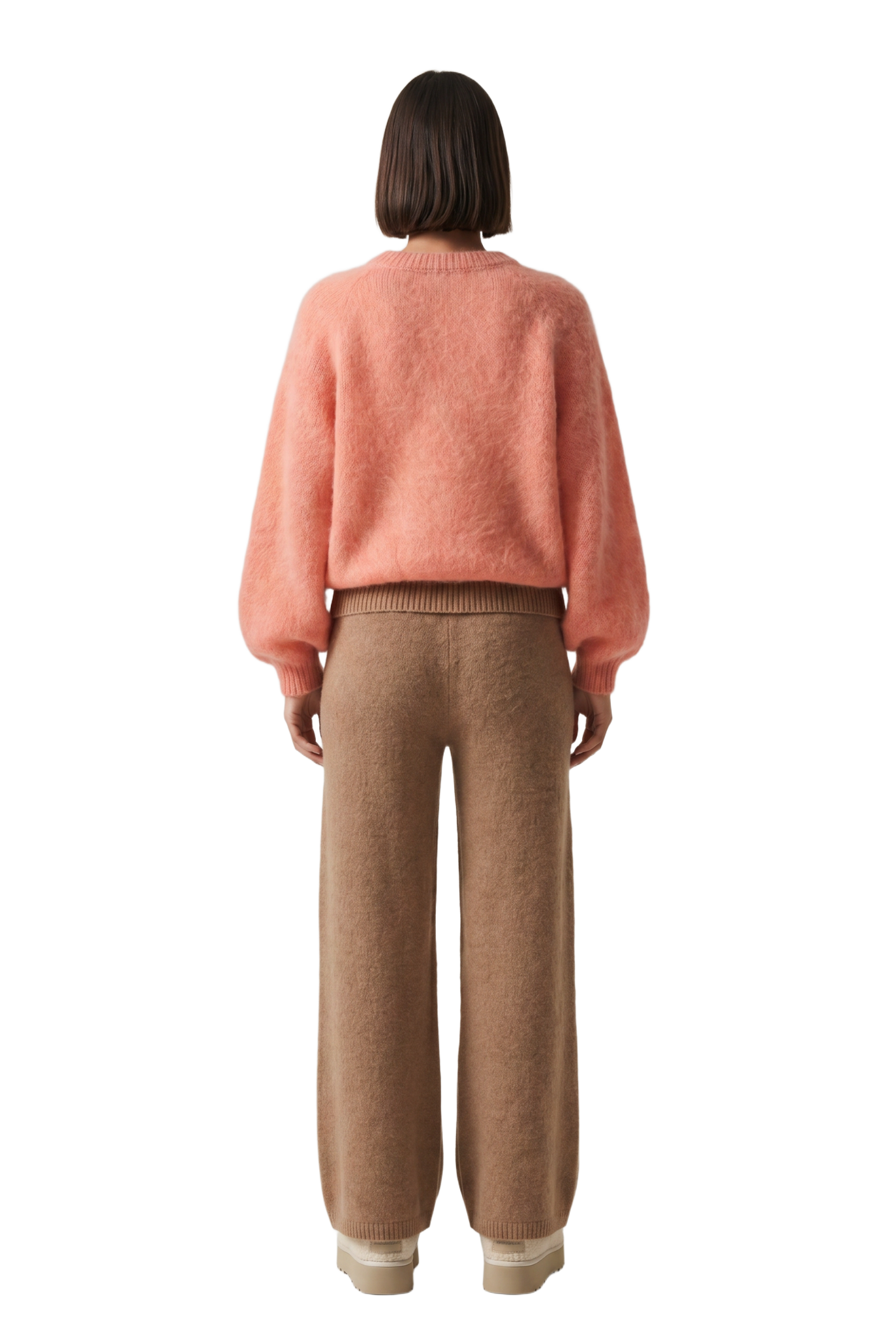Rosie Mohair Knit Pullover Salmon