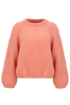 Rosie Mohair Knit Pullover Salmon