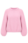 Rosie Mohair Knit Pullover Soft Berry