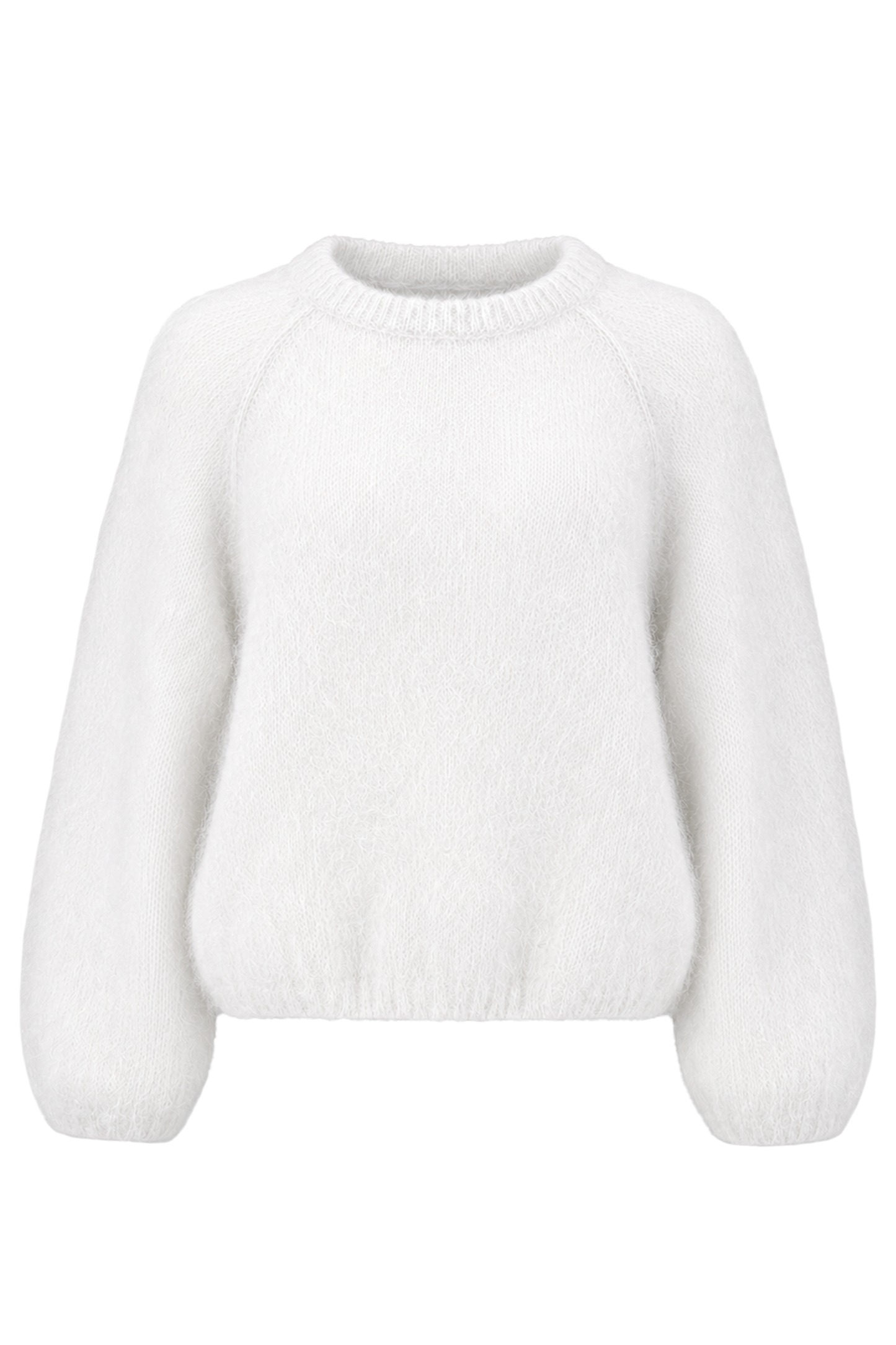 Rosie Mohair Knit Pullover White