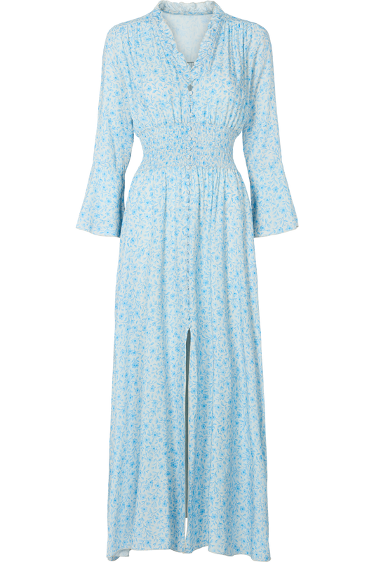 Sally Long Dress Light Blue Flower