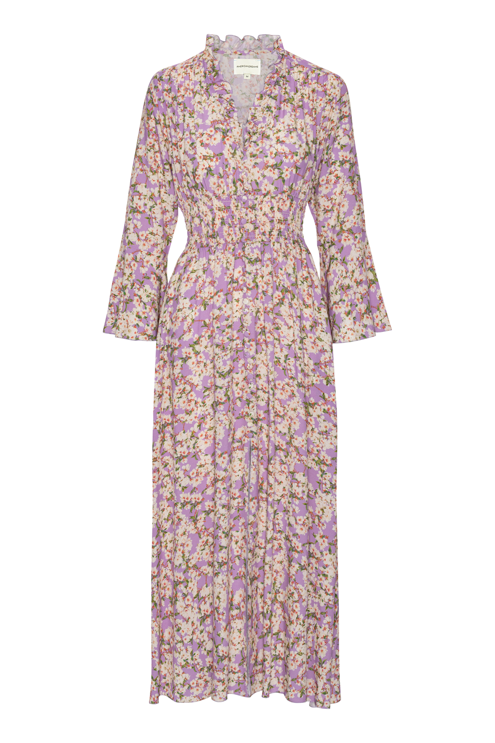 Sally Long Dress  Lilac / White Flower