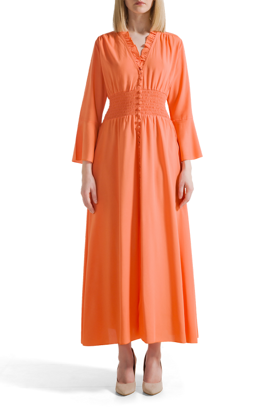 Sally Long Dress Burnt Orange