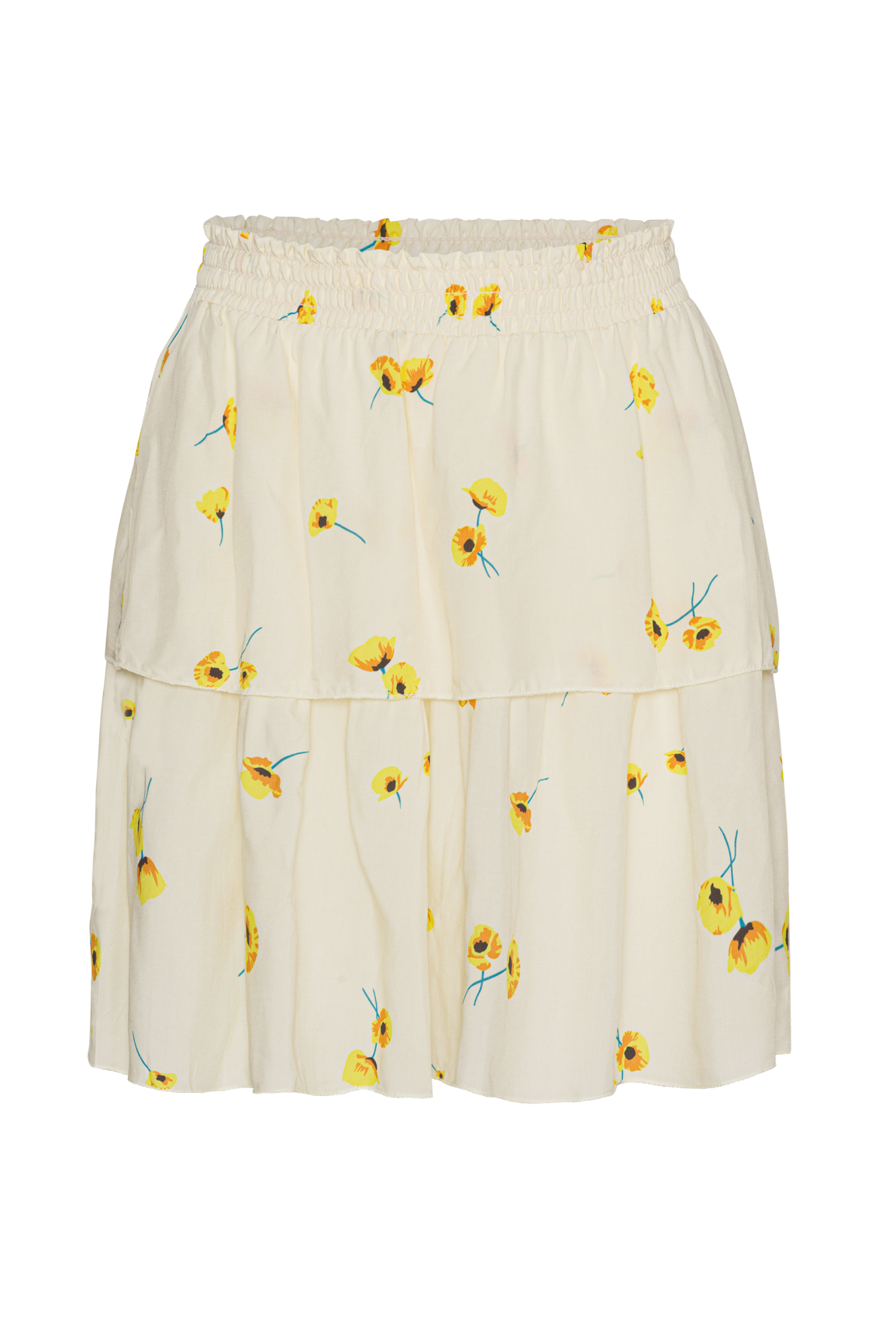 Sally Short Skirt Beige Flower