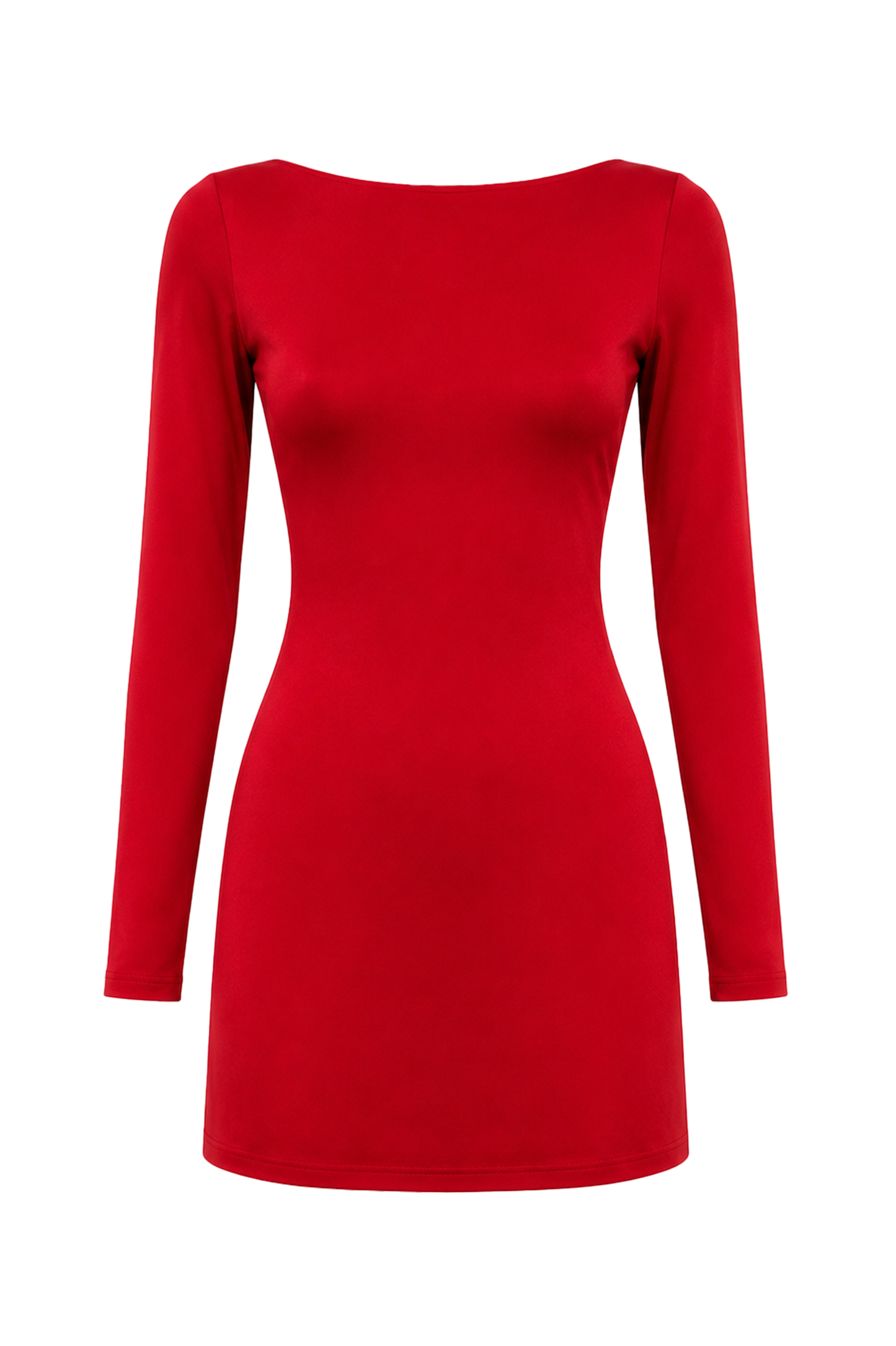 Scarlett Short Open Back Dress Lipstick Red