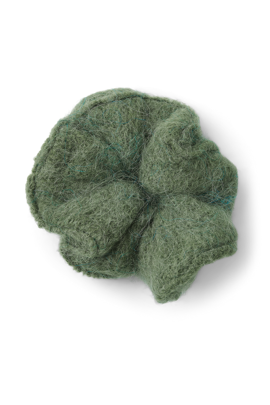 Tullah Knit Scrunchie Seaweed Green