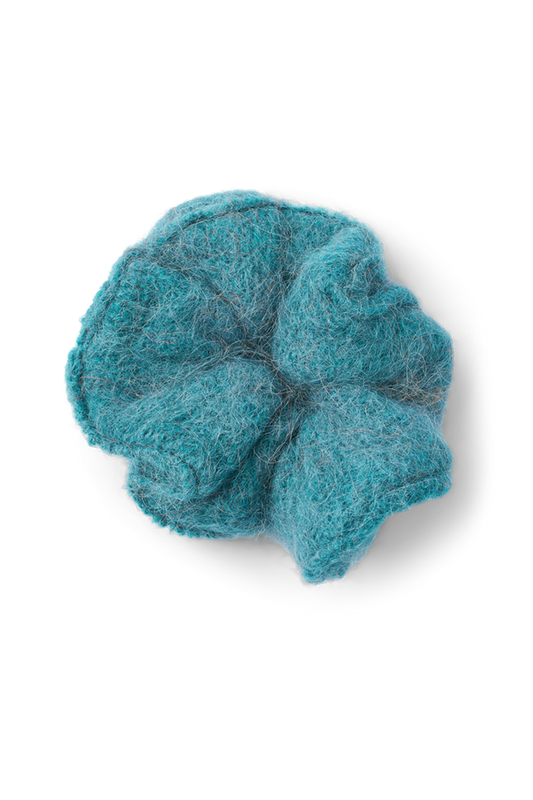 Tullah Knit Scrunchie Turquoise