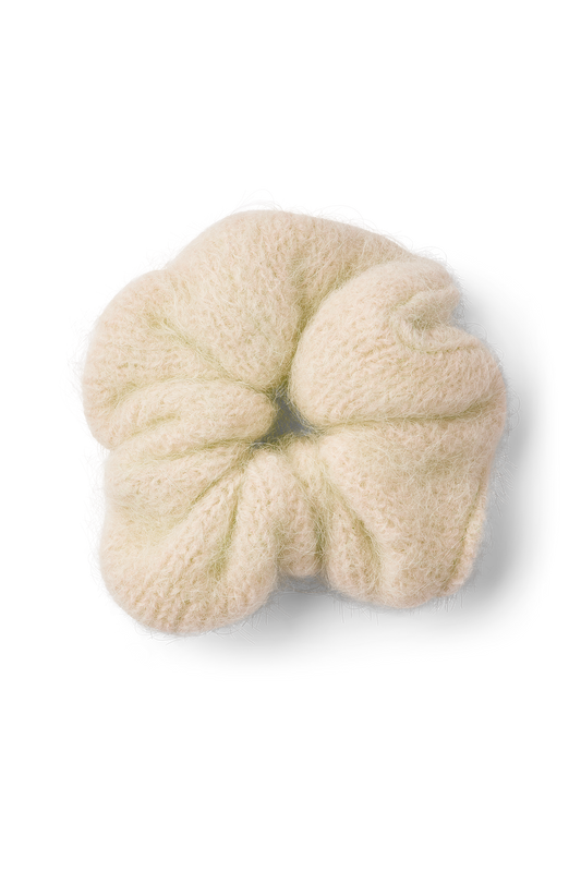 Tullah Knit Scrunchie Almond
