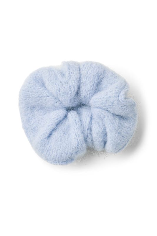 Tullah Knit Scrunchie Light Blue