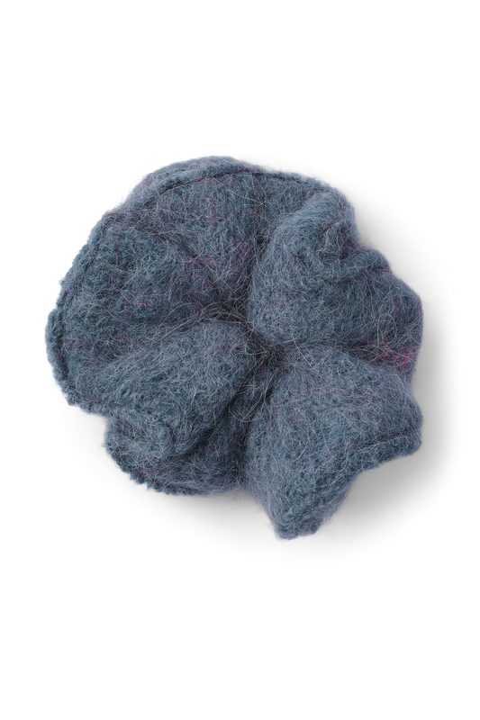 Tullah Knit Scrunchie Teal Blue