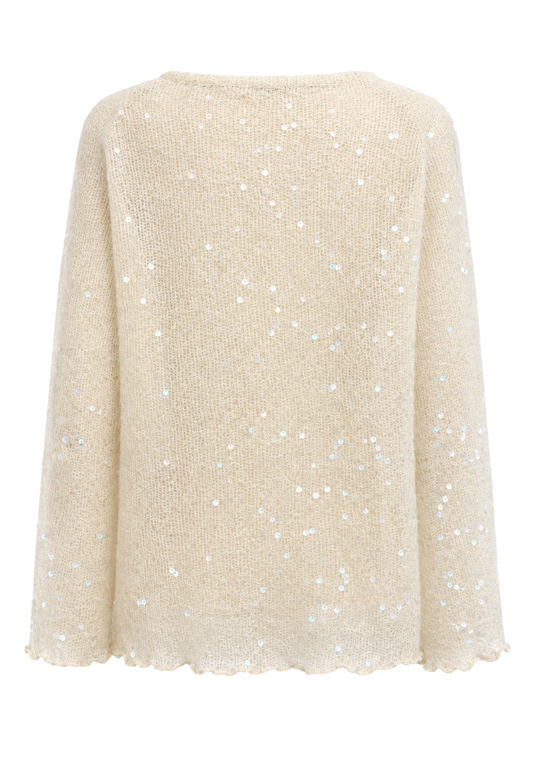 Anya Shimmer Pullover Cream