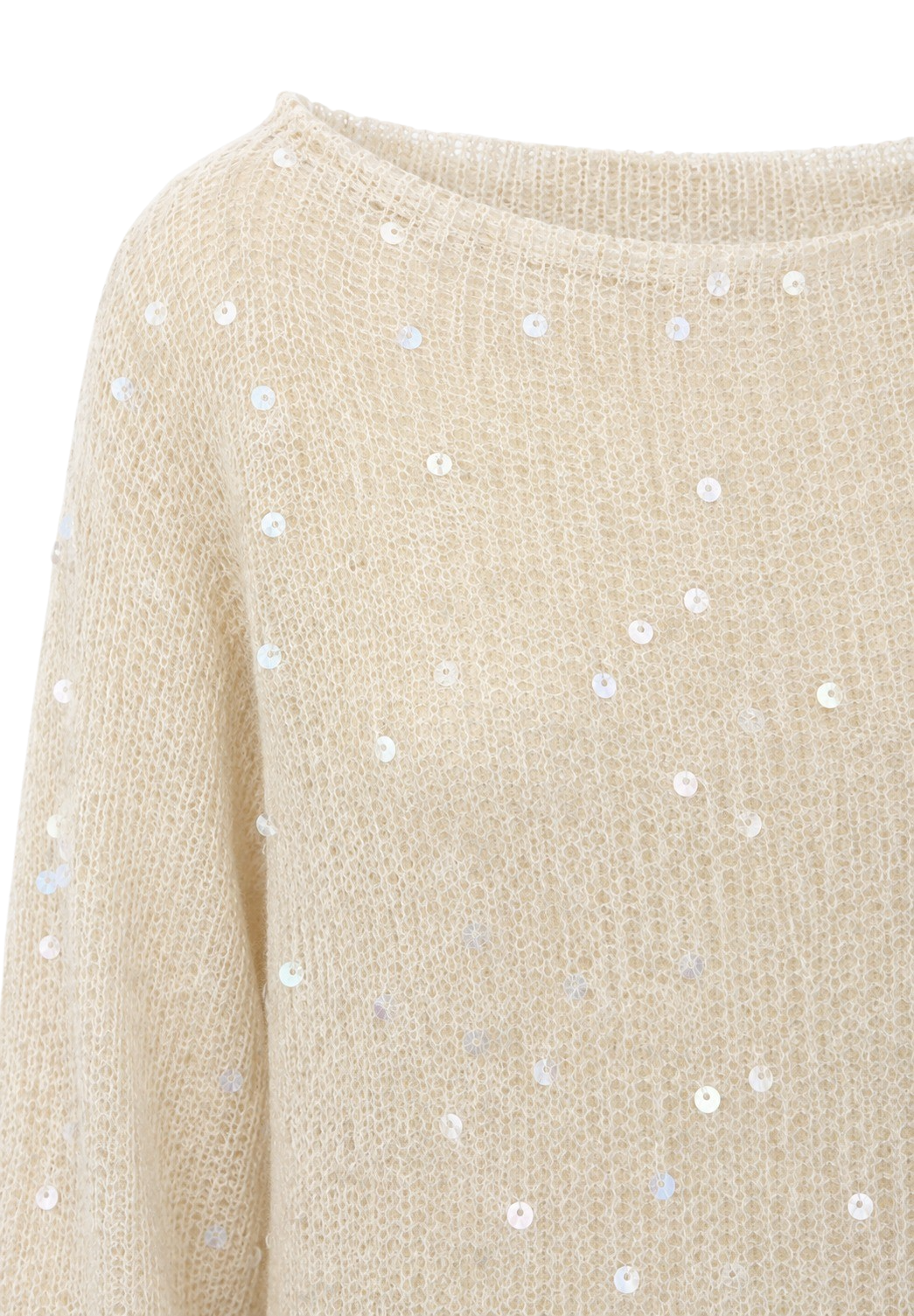 Anya Shimmer Pullover Cream