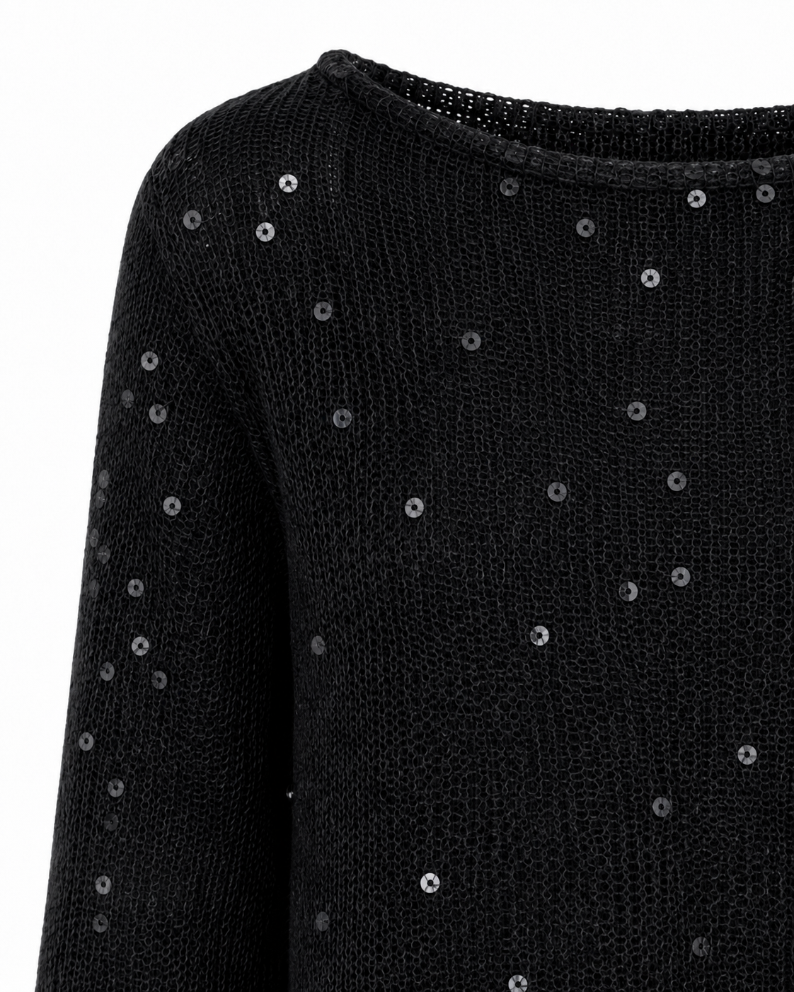 Anya Shimmer Pullover Black