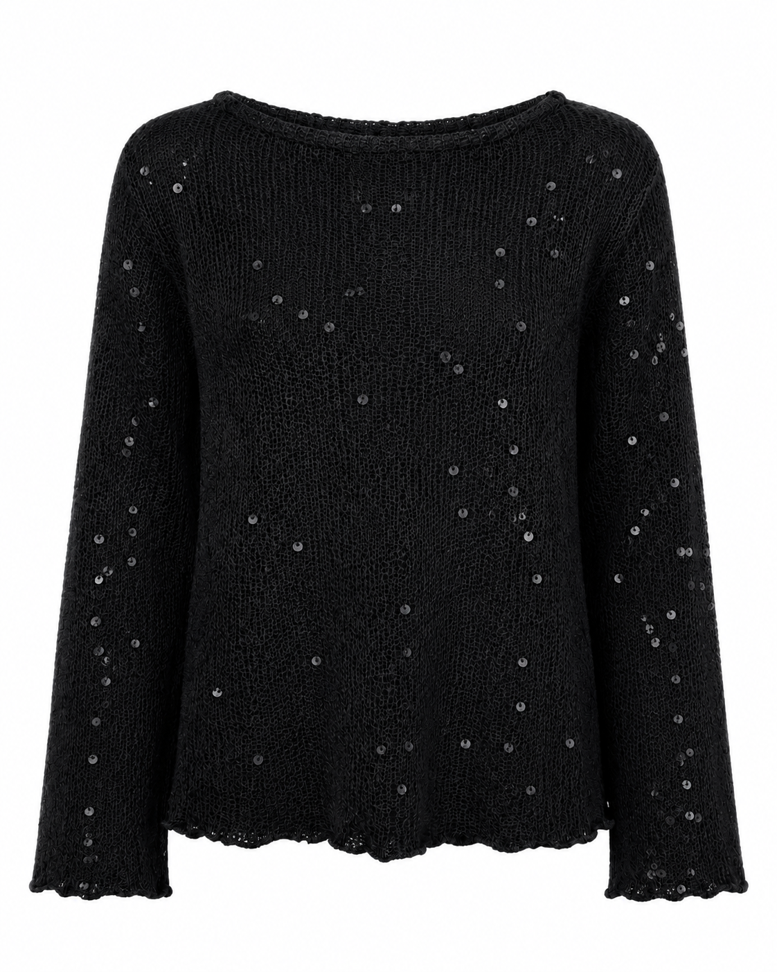 Anya Shimmer Pullover Black