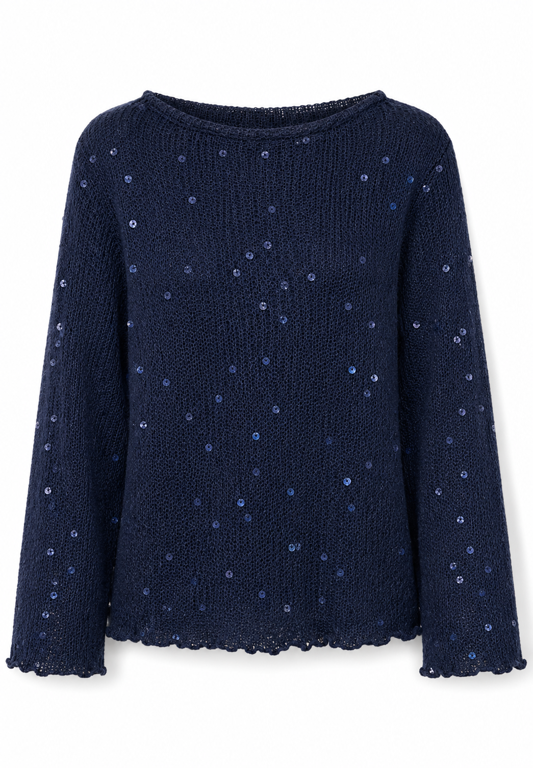 Anya Shimmer Pullover Navy Blue