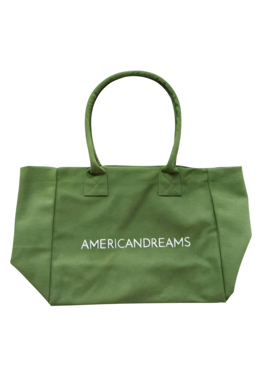 Signature Canvas Tote Small Seaweed Green