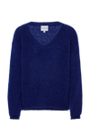 Silja V Neck Knit Navy Blue