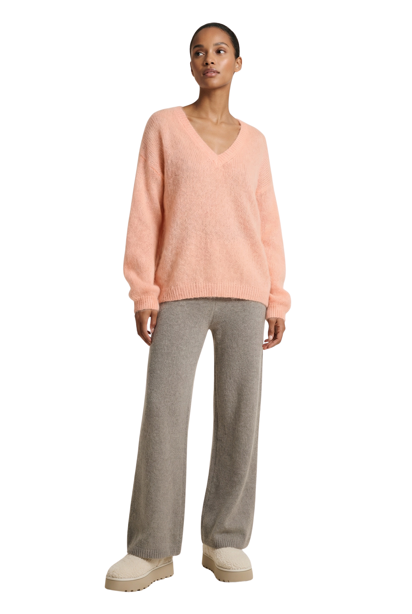 Silja Back Letters Peach W/ Medium Brown Letters (DREAM)