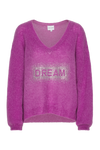 Silja V Neck Crystal Pullover Pearly Purple