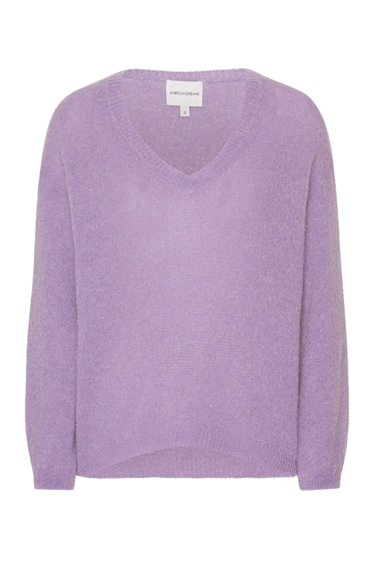 Silja V Neck Knit Lilac