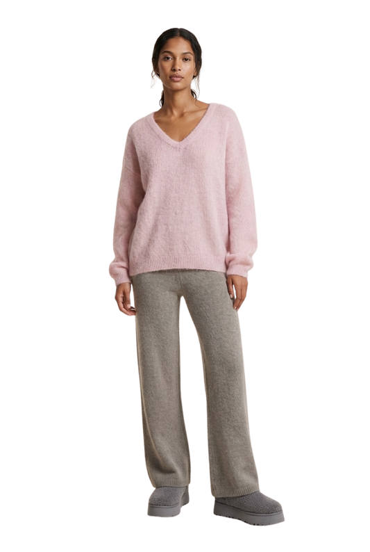 Silja V Neck Knit Light Pink