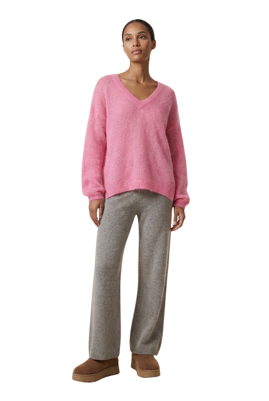 Silja V Neck Knit Pink
