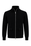Son High Neck Cashmere Cardigan Black